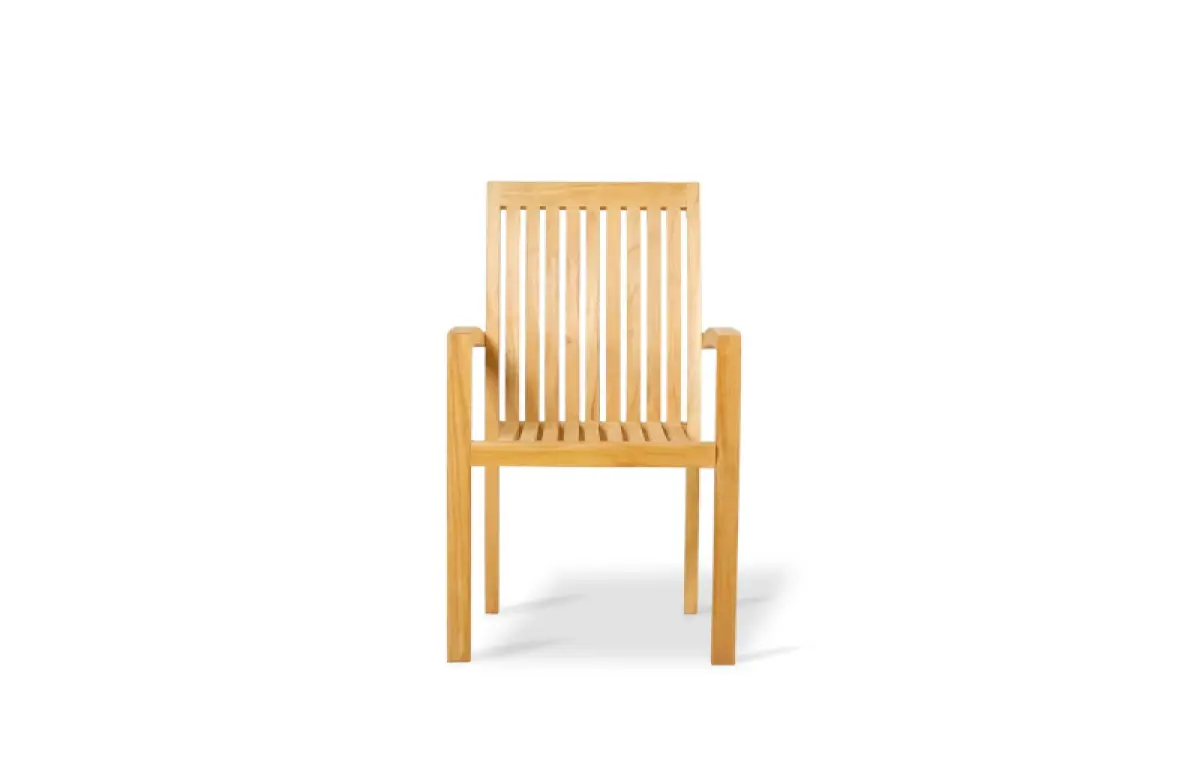 Garten-Stapelstuhl aus Teakholz Ramo