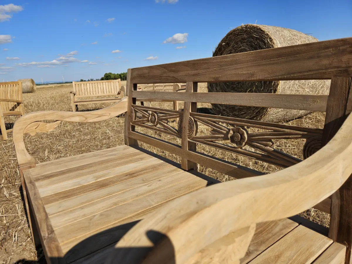 Gartenbank aus Teakholz Asya