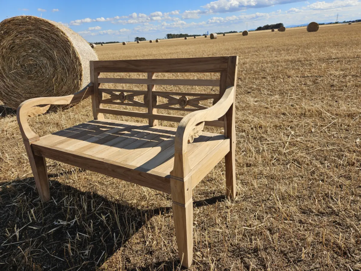 Gartenbank aus Teakholz Asya