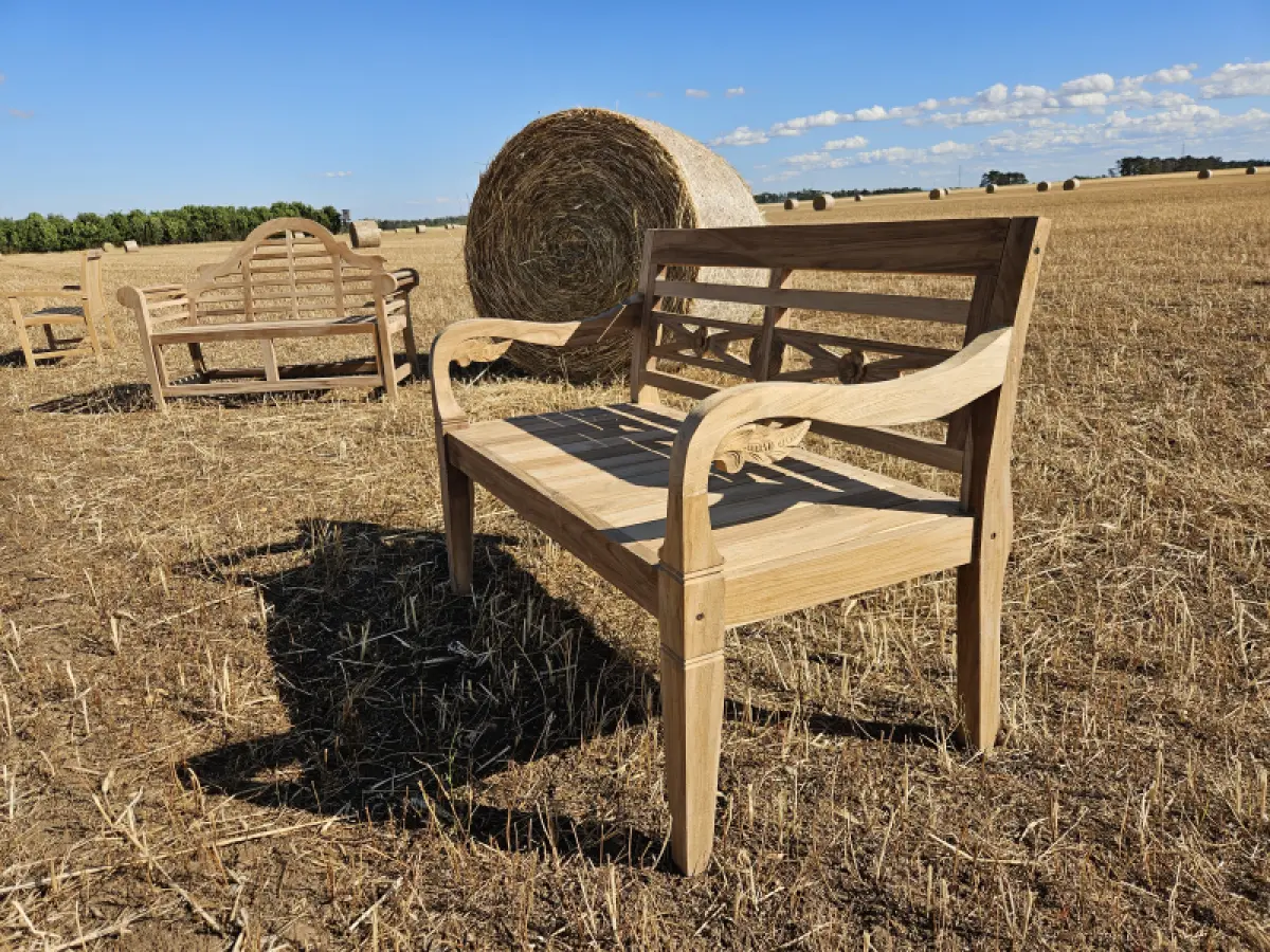 Gartenbank aus Teakholz Asya