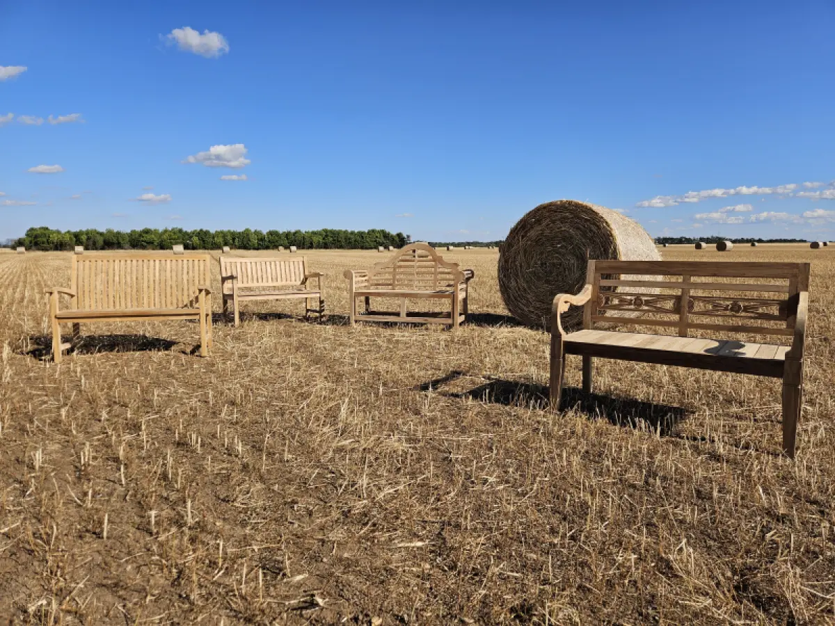 Gartenbank aus Teakholz Asya