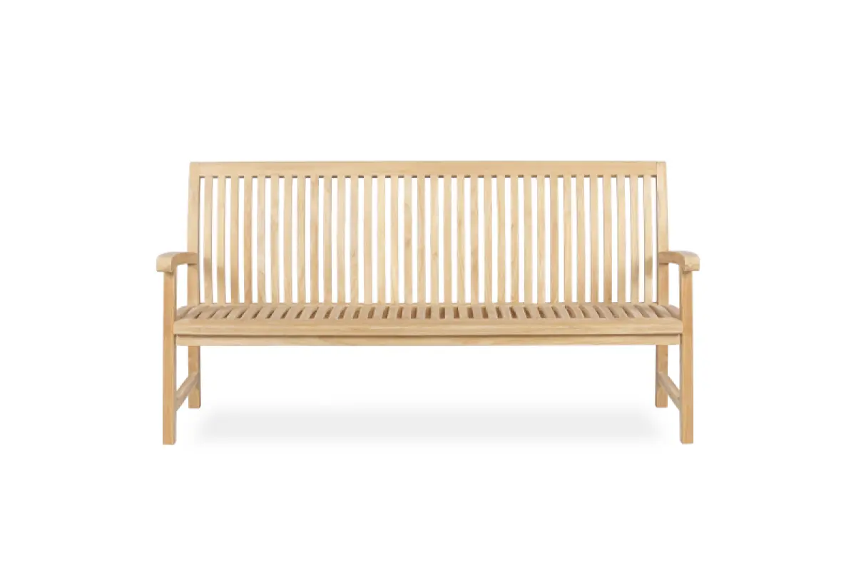 Gartenbank aus Teakholz Hawaii mit Armlehne