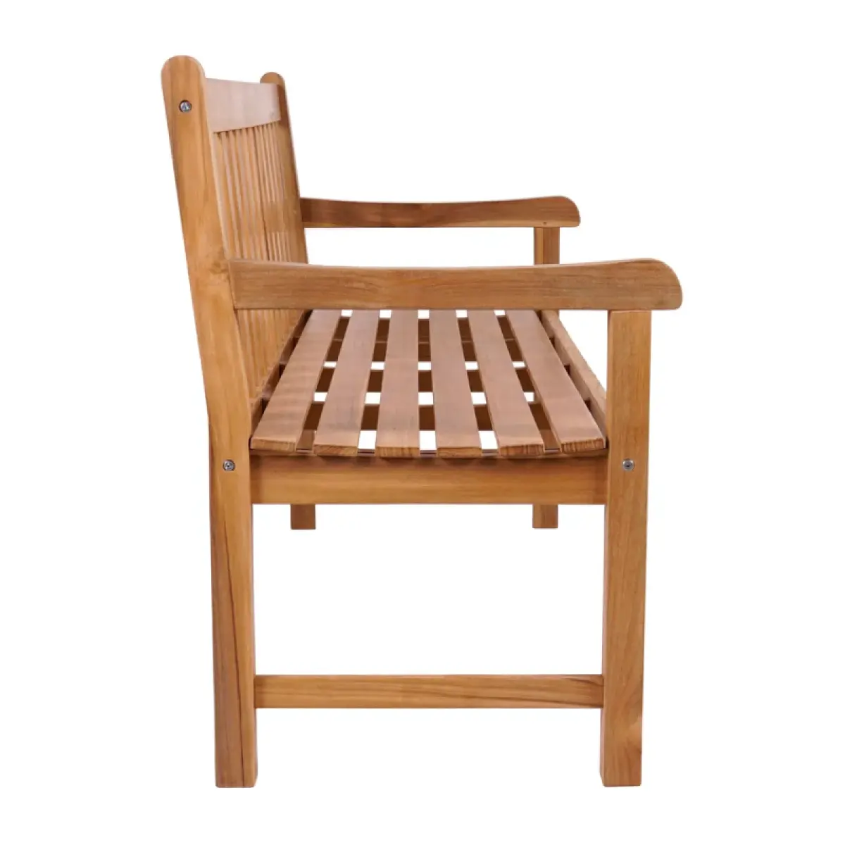 Teakholz Gartenbank Klasso mit Armlehne