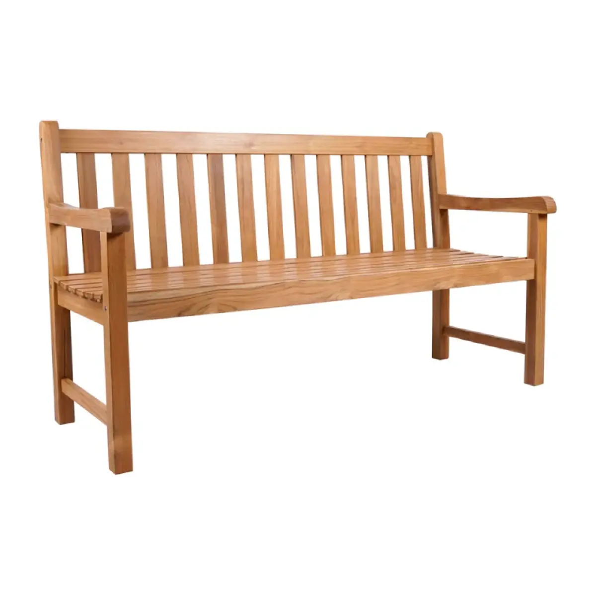 Teakholz Gartenbank Klasso mit Armlehne