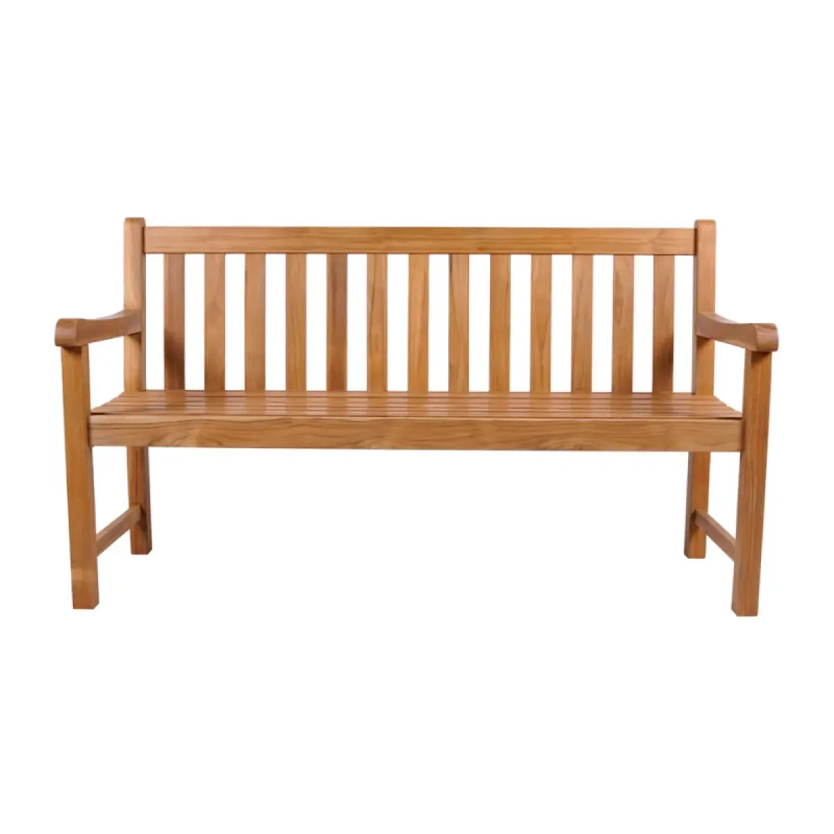 Teakholz Gartenbank Klasso mit Armlehne