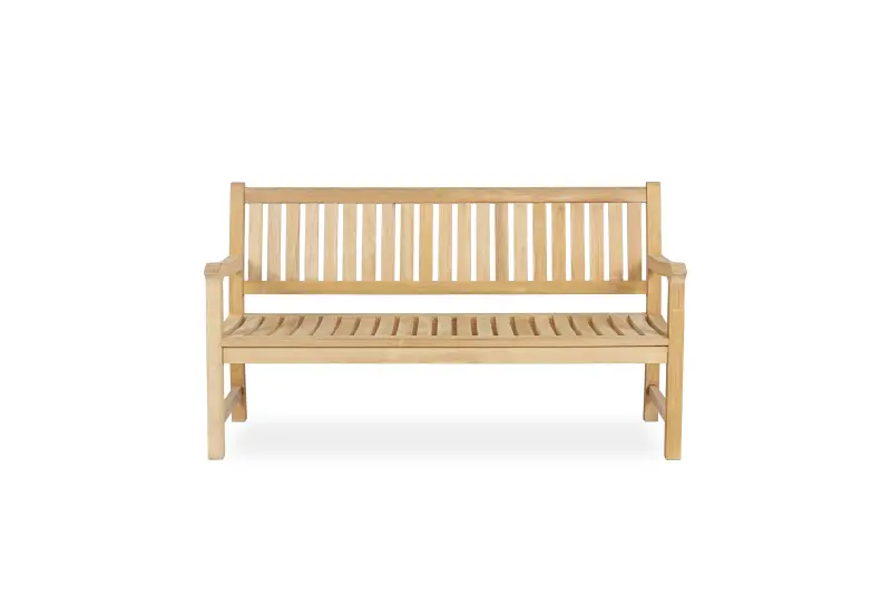 Gartenbank aus Teakholz Rio mit Armlehne