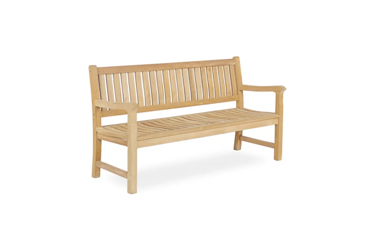 Gartenbank aus Teakholz Rio mit Armlehne