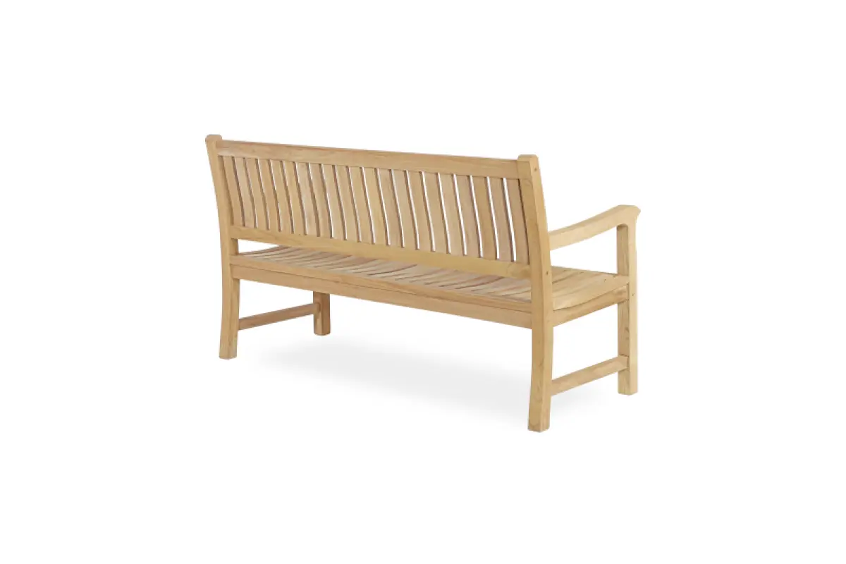 Gartenbank aus Teakholz Rio mit Armlehne