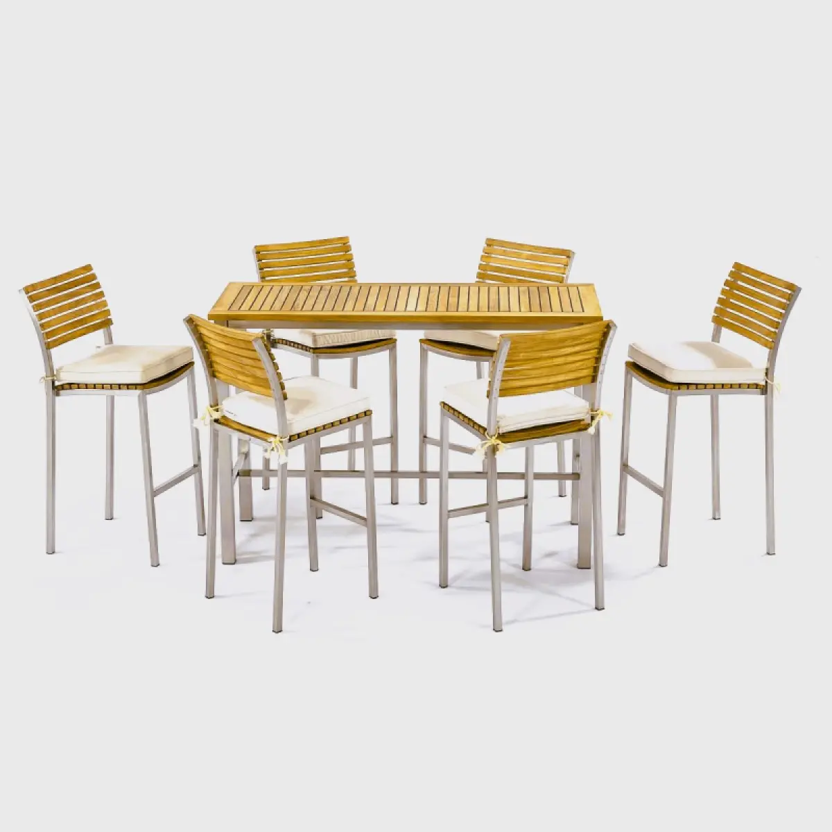 Garten Barstuhl aus Teakholz Memory