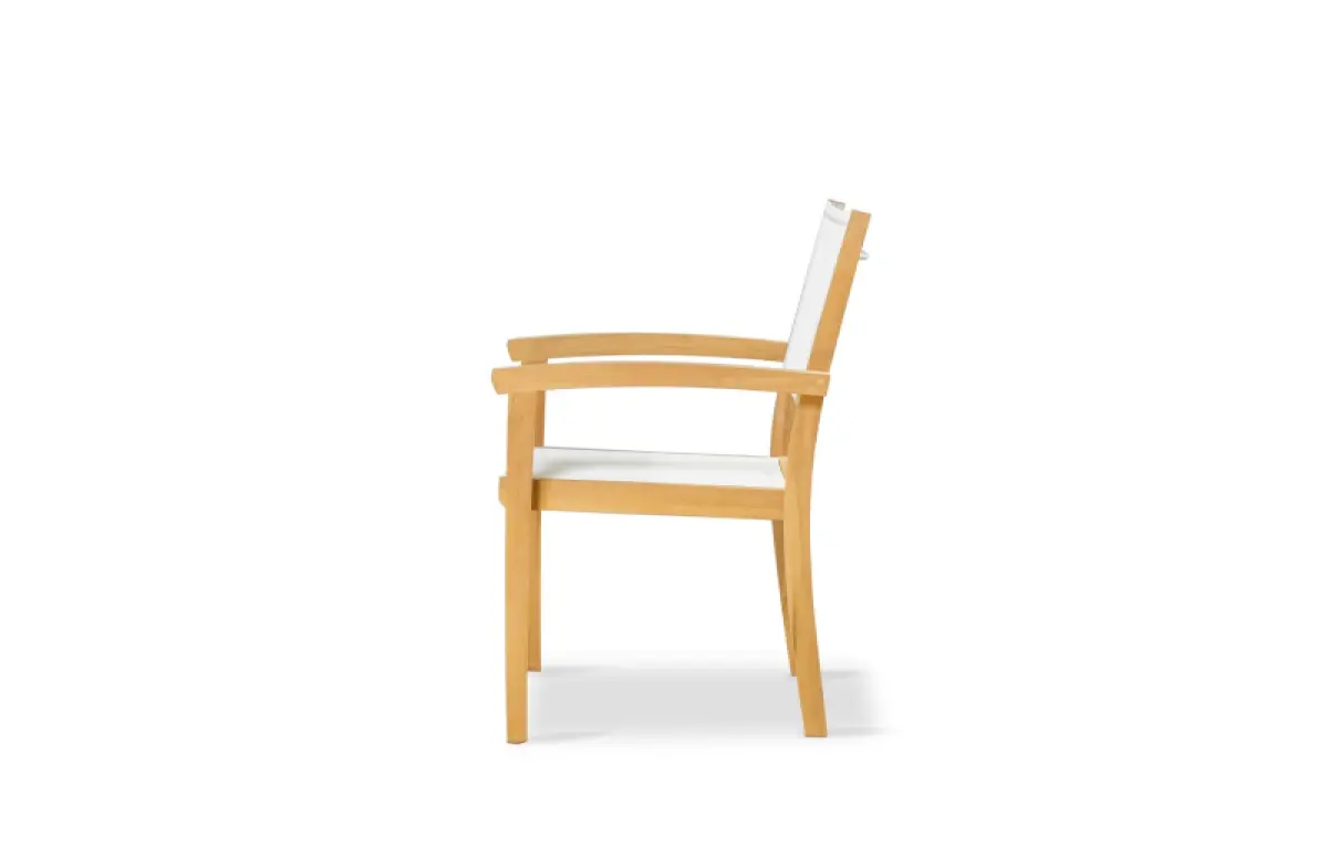 Garten Stapelstuhl aus Teakholz Hugo 